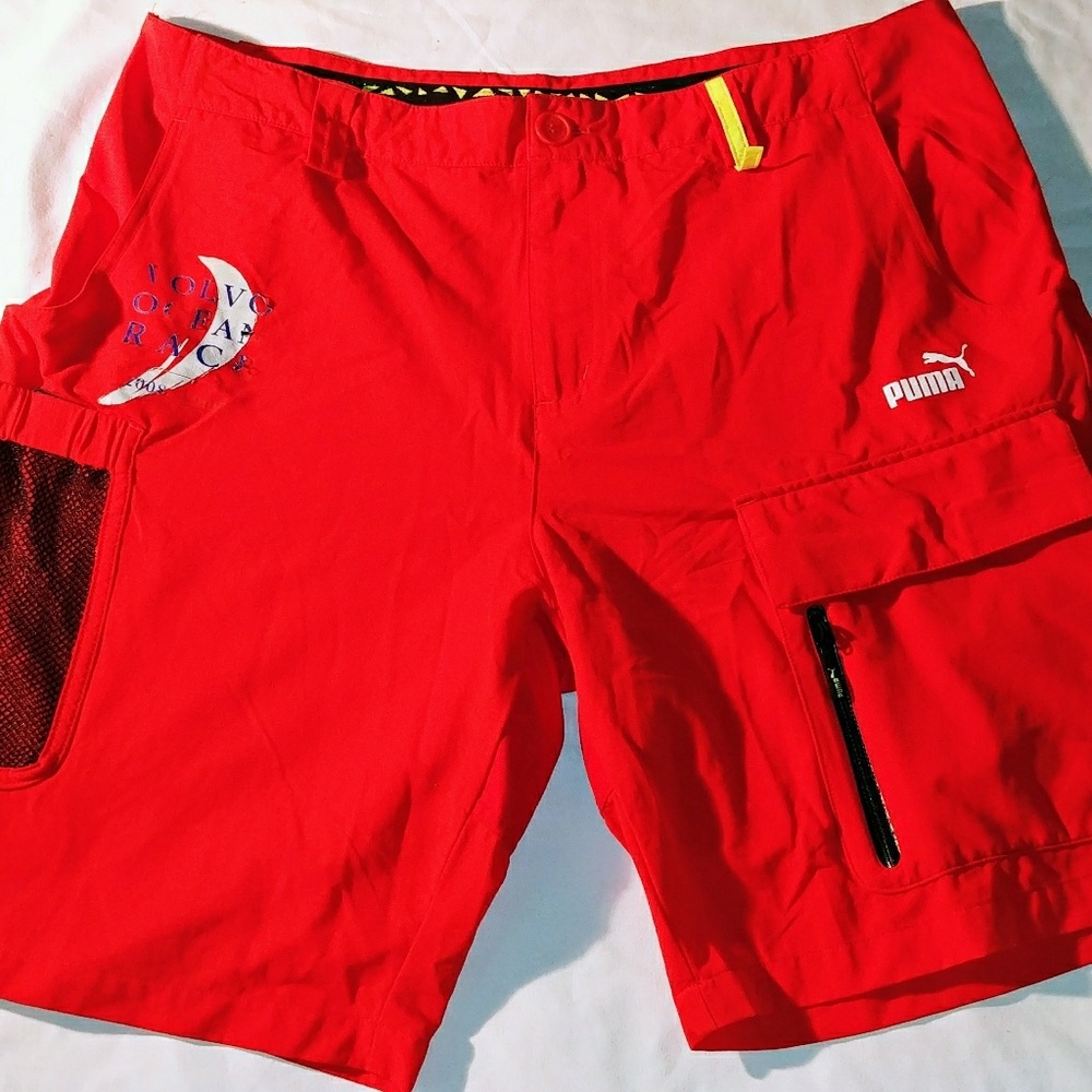 Puma Volvo Ocean Race Red Mens L Swim Trunks